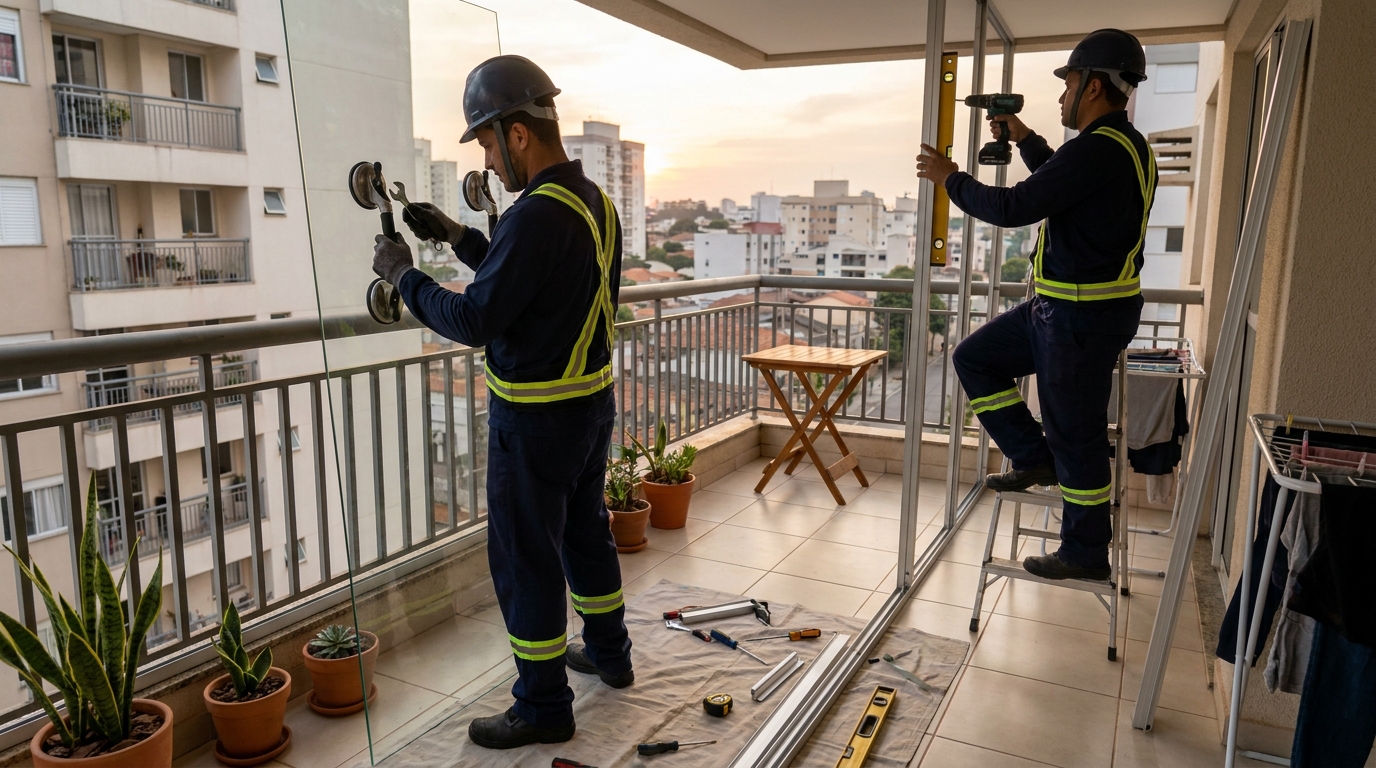 Divisórias em Vidro no Alto, Piracicaba‑SP