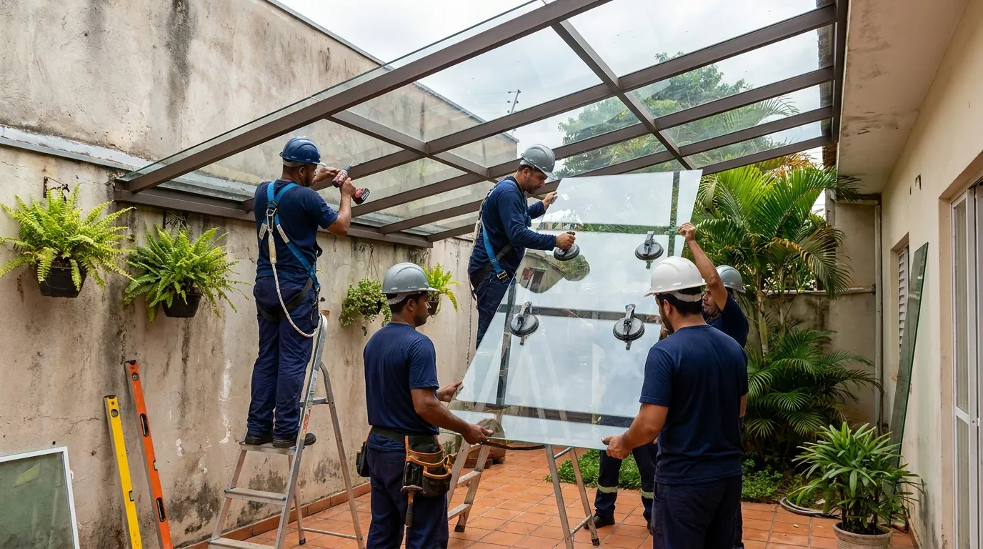 Fechamento de Churrasqueira em Piracicaba‑SP