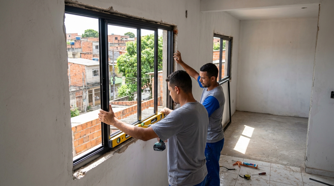 Produção de Portas e Janelas na CECAP, Piracicaba‑SP