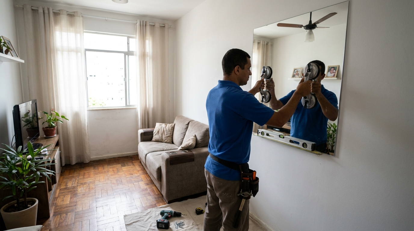 Revestimento Espelhado no Centro, Piracicaba‑SP