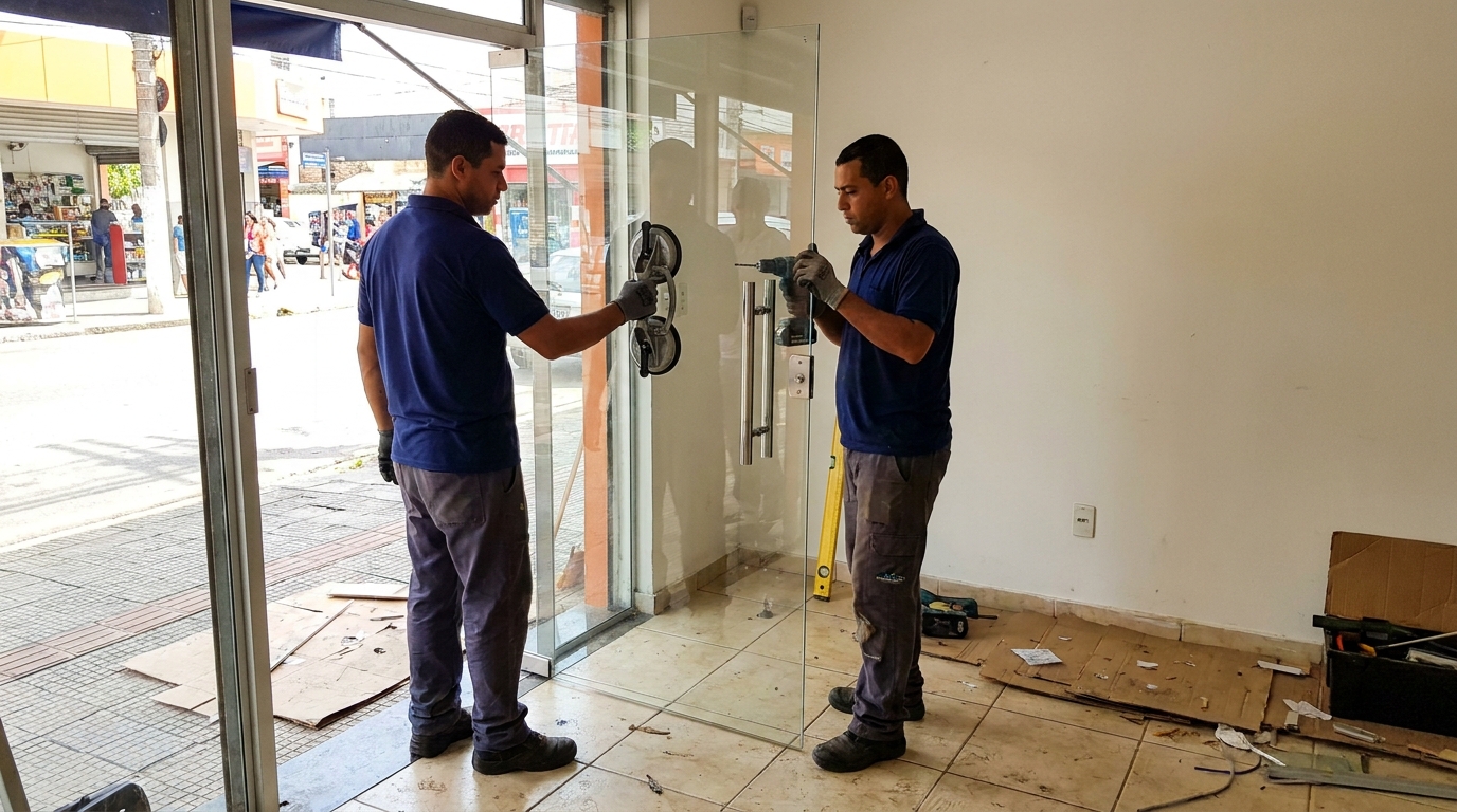 Portas em Vidro em Piracicaba‑SP