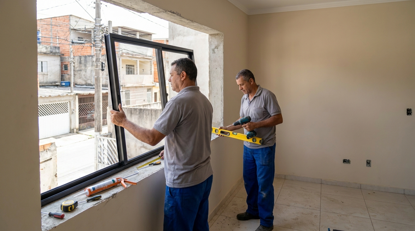 Esquadrias de Alumínio na CECAP, Piracicaba‑SP